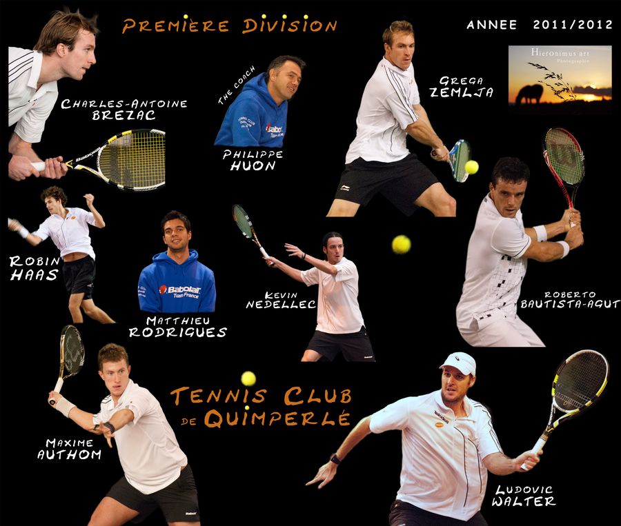 Joueurs du Tennis Club de Quimperl